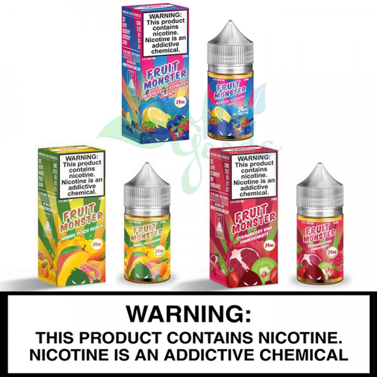 Monster Vape Labs | Fruit Monster [Tobacco-Free Nicotine] | 30mL Salt Nic Bottles